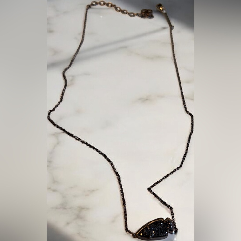 Kendra Scott Chocolate Drusy Arrowhead Necklace
F/W 2016 collection, 14”